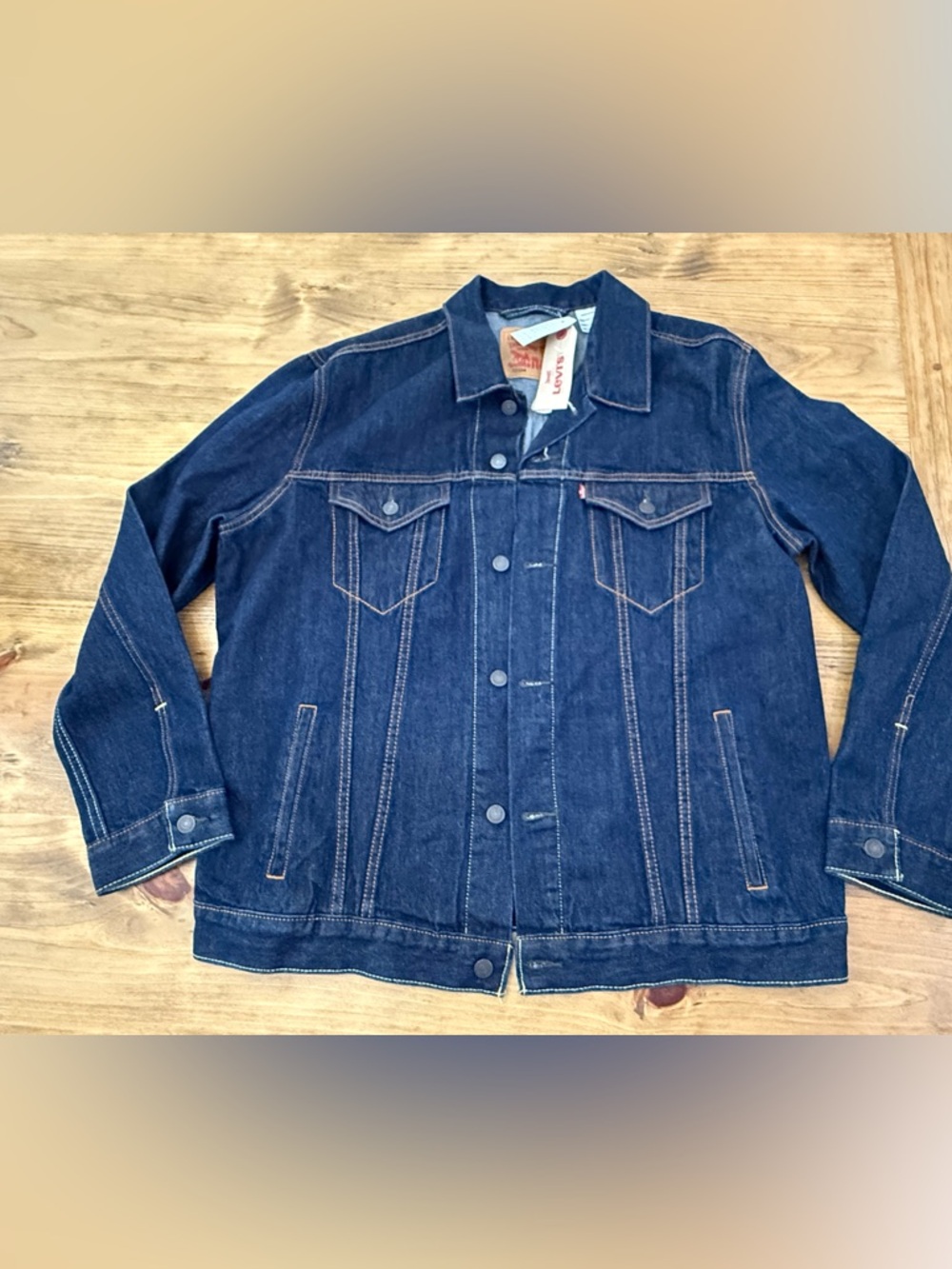 NWT Levi’s Men’s Dark Wash Trucker Denim Jacket XXL